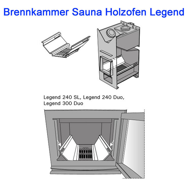Sauna Holzofen Legend 240 SL BImSchV