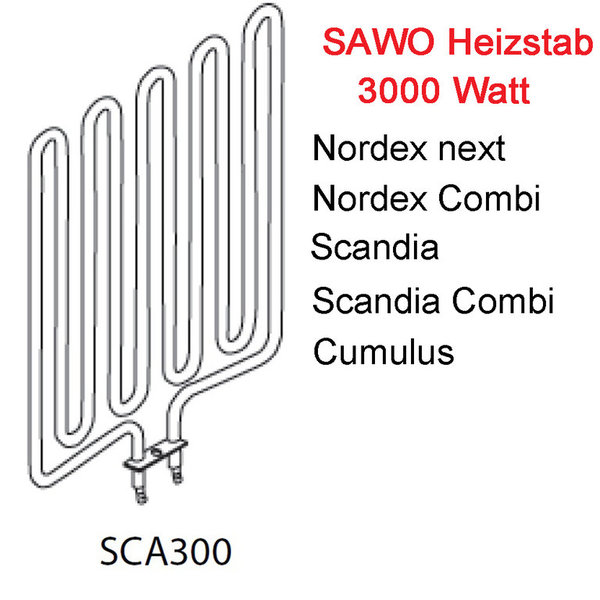 SAWO Ersatz-Heizelement SCA-300